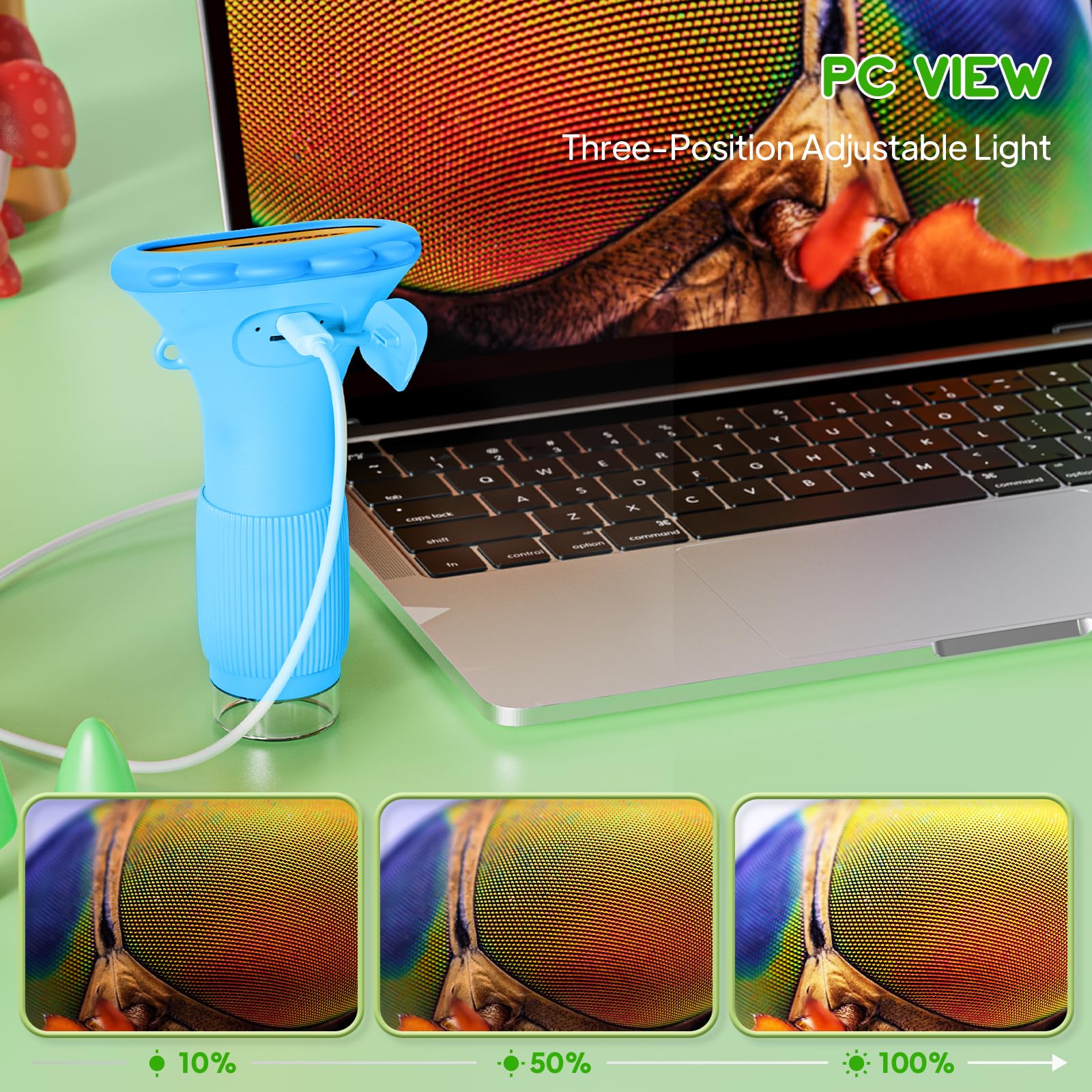 Ashfly microscope stores up to 400 photos for quick sharing
