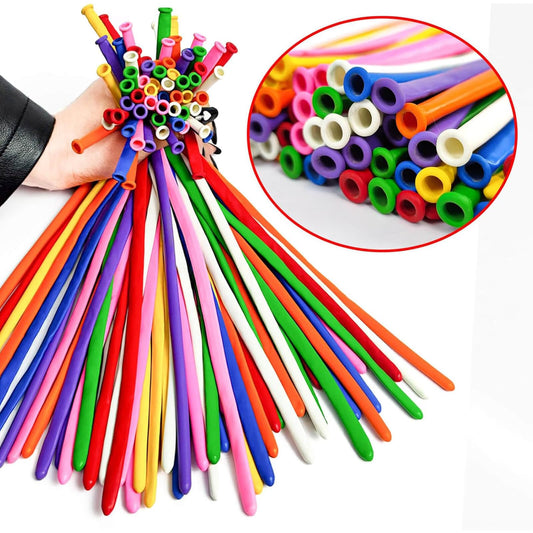 ASIYUHY 260 long balloons for animal twisting to create playful shapes at events.