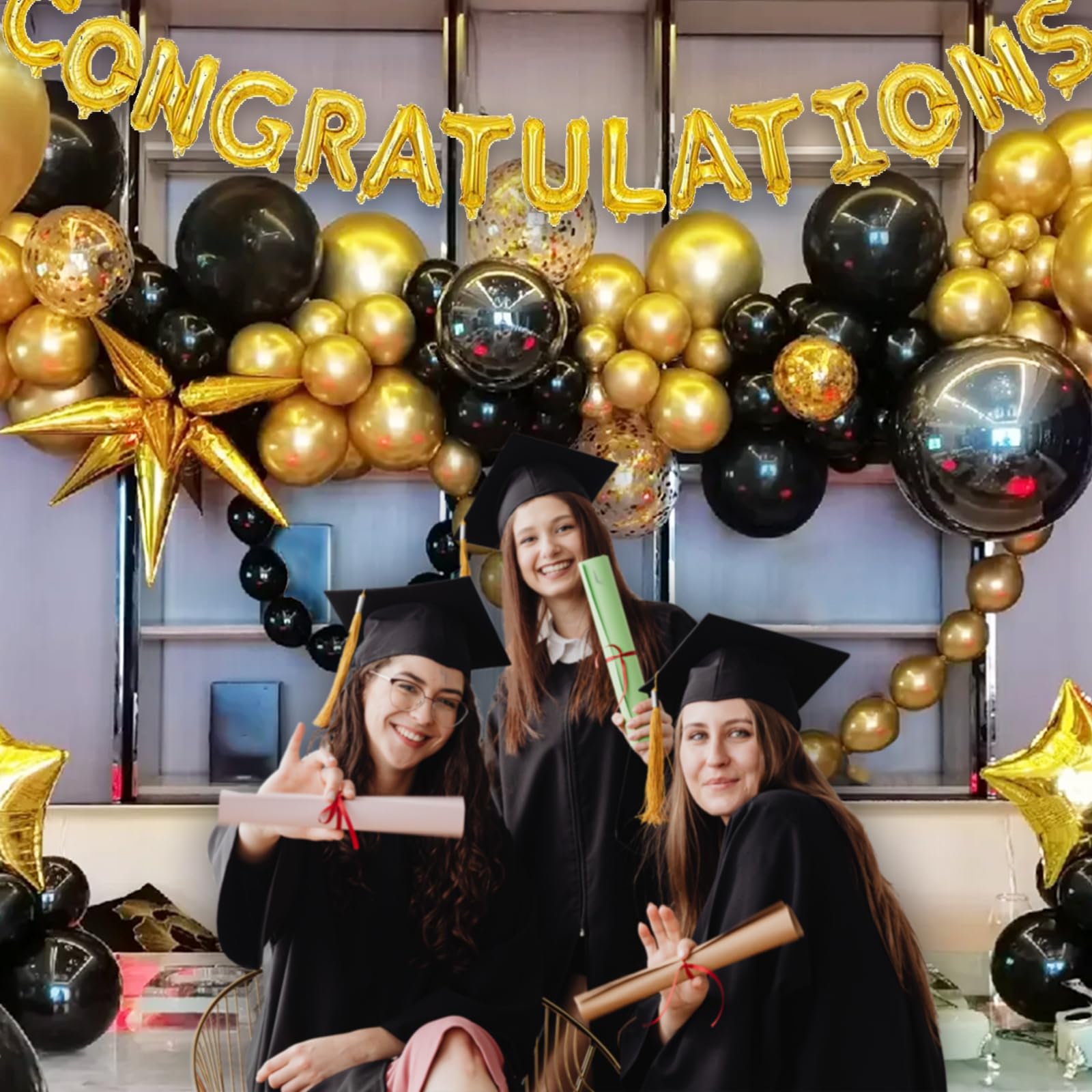 ASIYUHY birthday retirement graduation decor ideas with 12-inch balloons