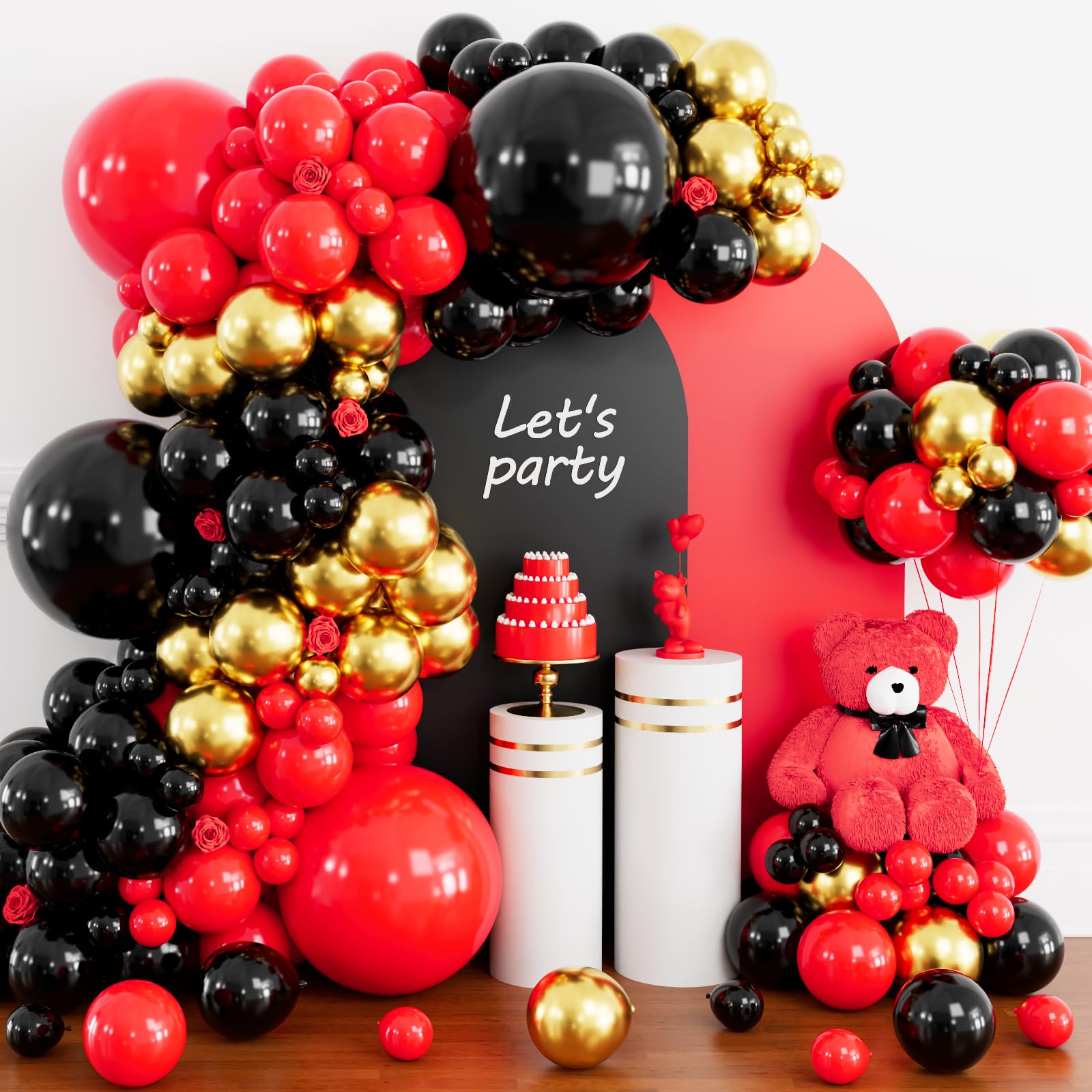 ASIYUHY easy-inflation balloon pack ready for helium or air