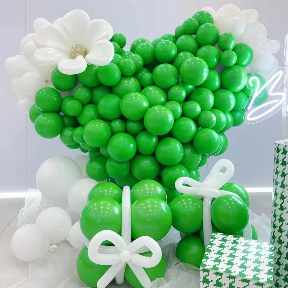 ASIYUHY matte green balloons for versatile indoor outdoor decor