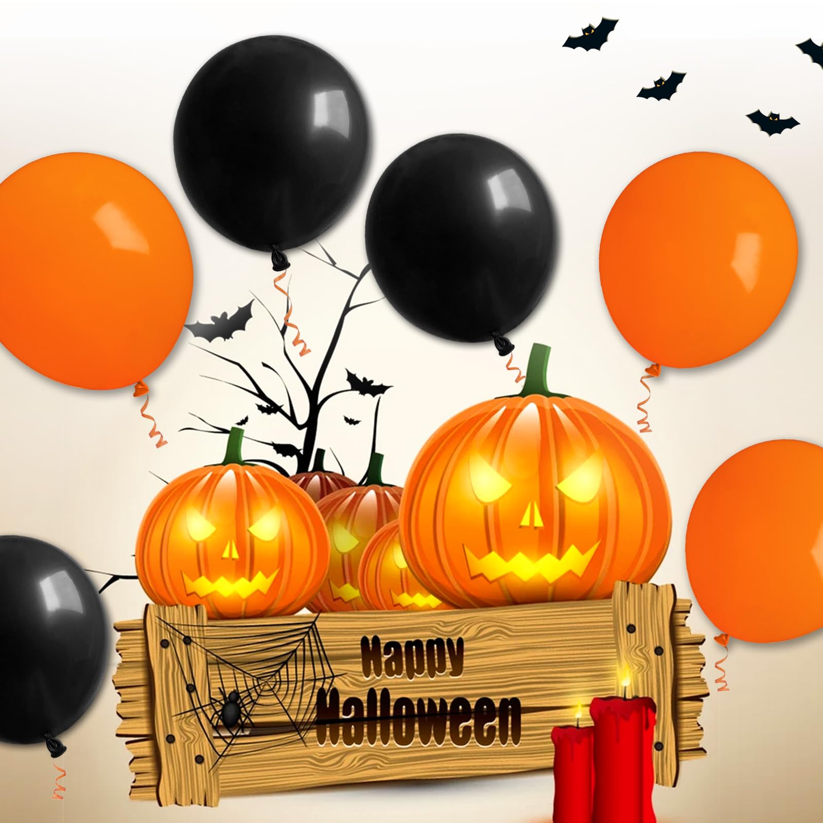 ASIYUHY matte orange latex balloons are durable and kid-friendly.