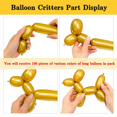 ASIYUHY chrome 260 balloons enable dramatic 47-53 inch balloons with careful inflation.