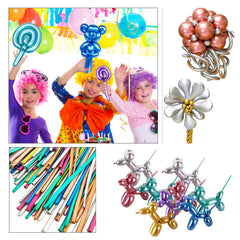 ASIYUHY metallic 260 long balloons flower craft for creative decorations