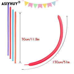 ASIYUHY pastel 260 long balloons for animals and kids’ party decor