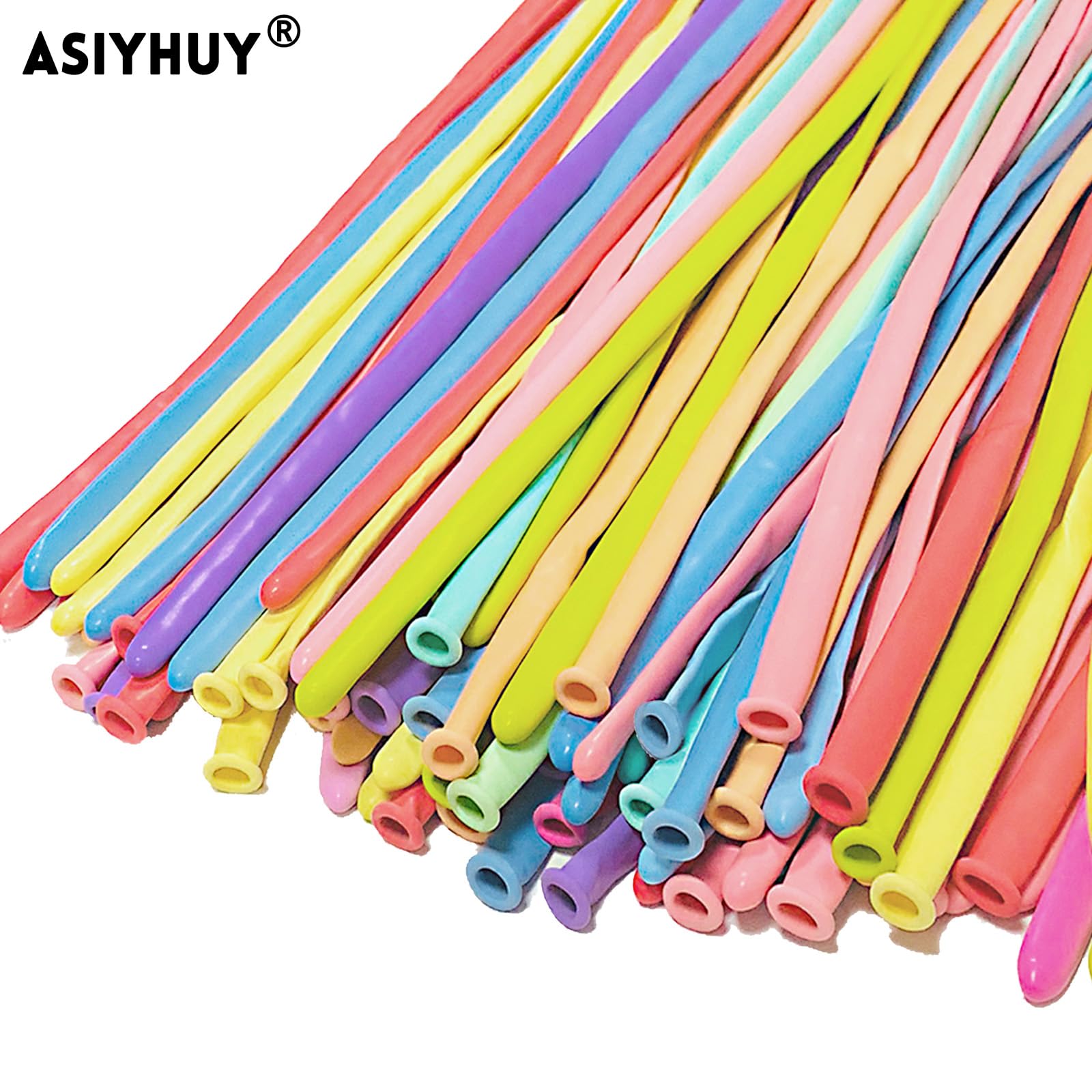 ASIYUHY pastel 260 long balloons ideal for birthday party decoration ideas