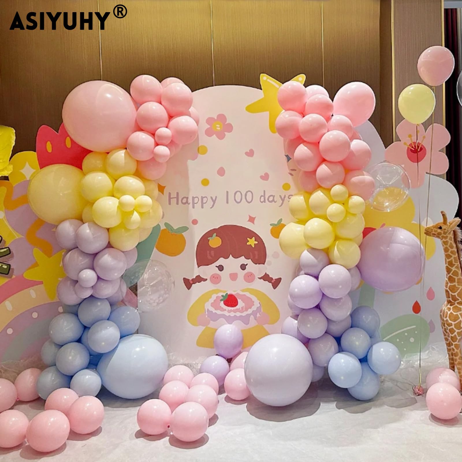 ASIYUHY pastel balloons for baby shower ceiling installations