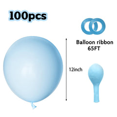 ASIYUHY pastel blue balloon close-up highlighting smooth latex finish