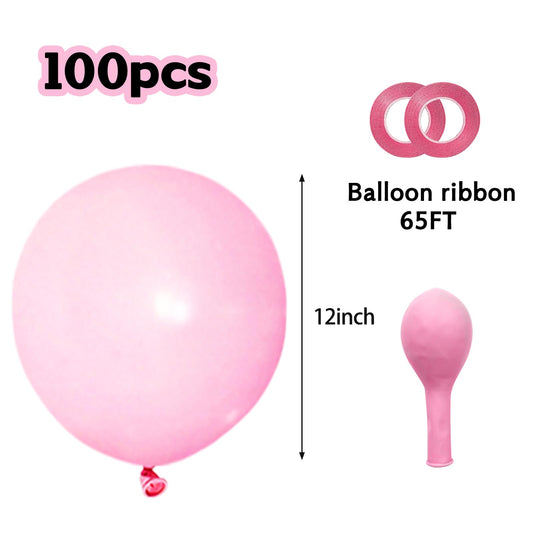 ASIYUHY pastel pink 12inch balloons add soft romance to weddings and baby showers