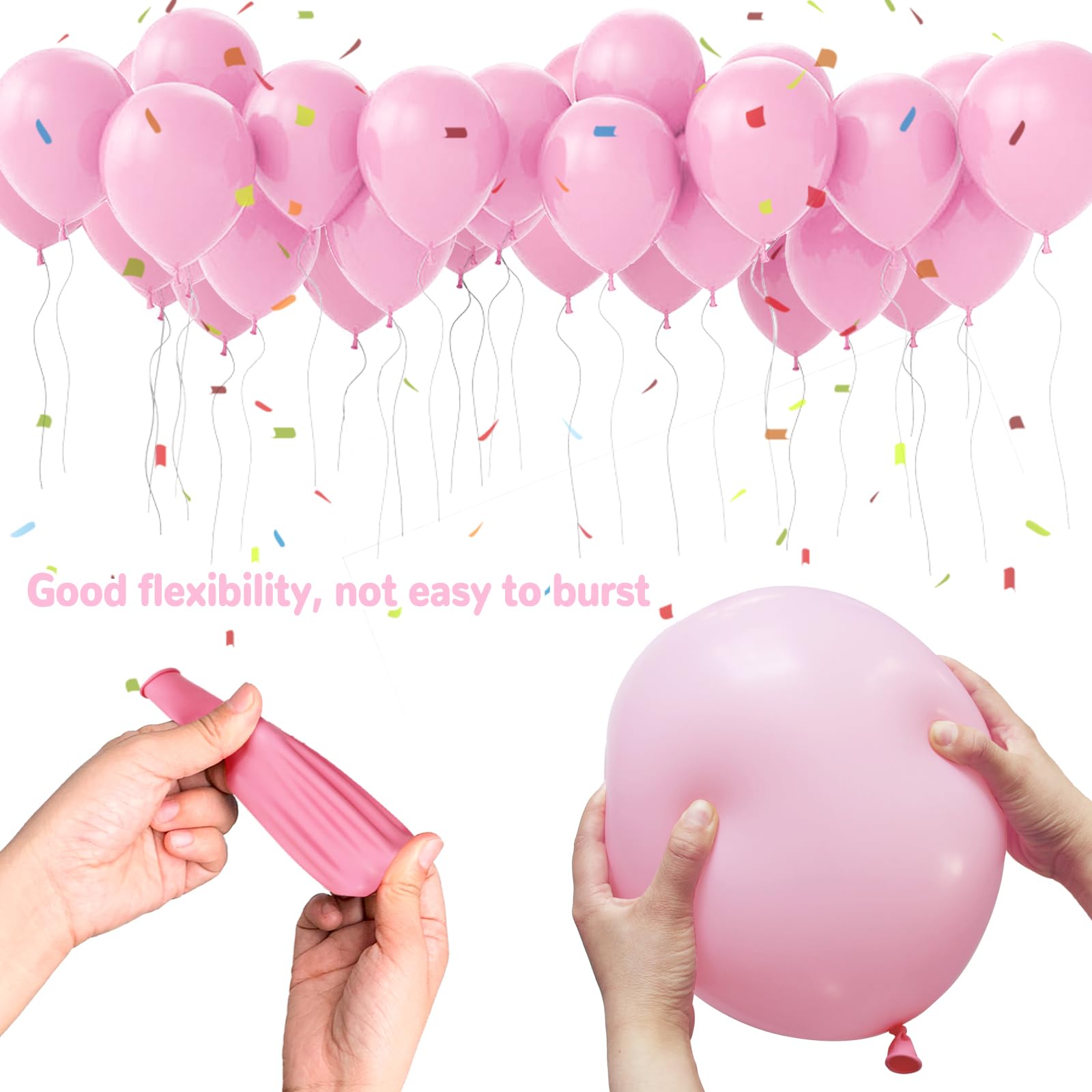 ASIYUHY pastel pink balloons 12inch hold color and charm for celebrations