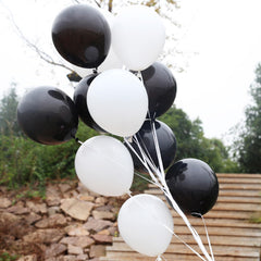 ASIYUHY black and white color combo adds romantic vibe to weddings and parties