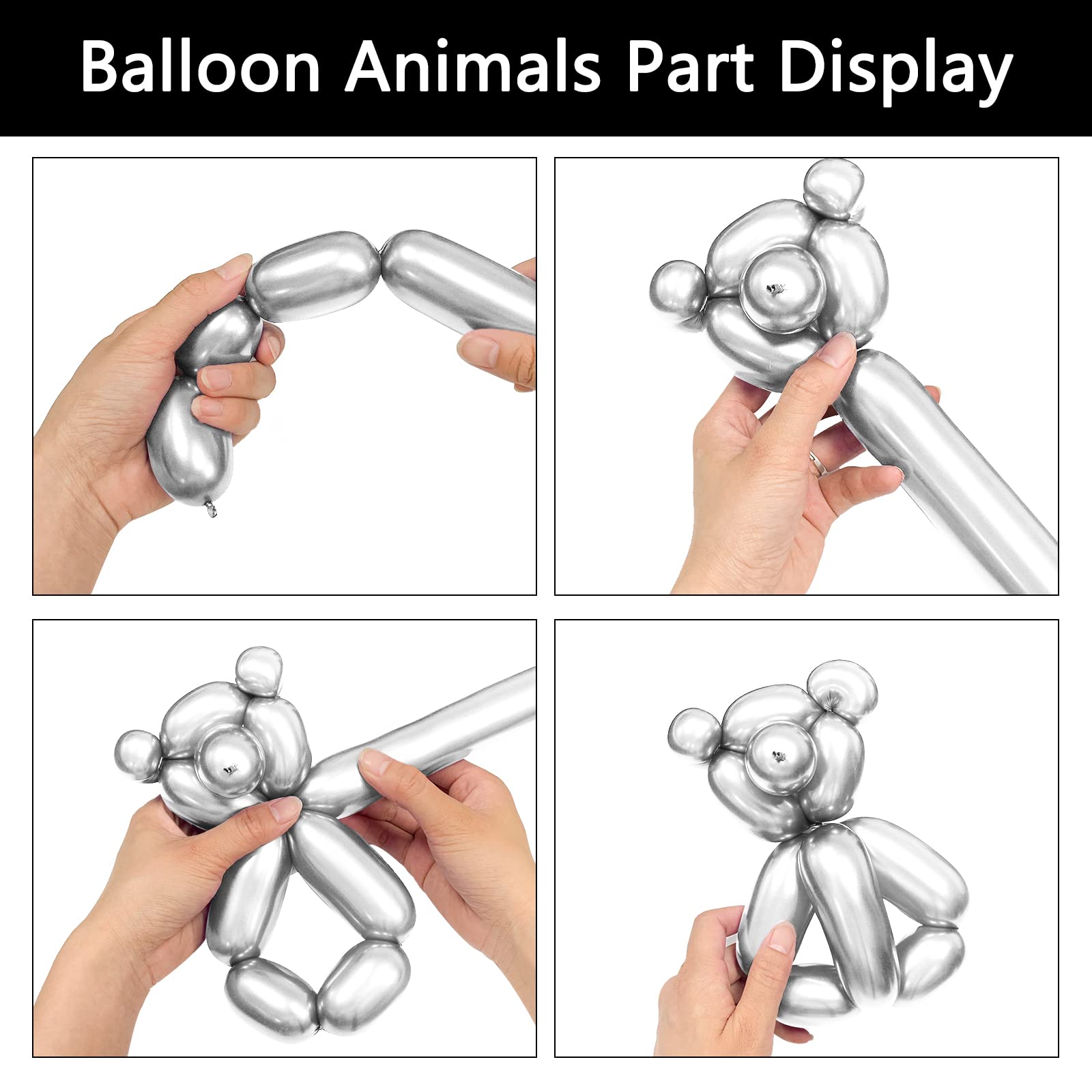 ASIYUHY silver party decor balloons suit birthdays and weddings.