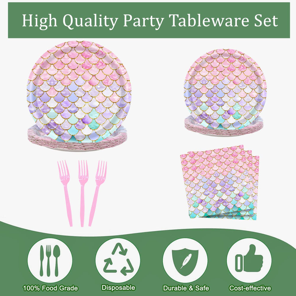 Askljeby mermaid napkins 6.5-inch sturdy and absorbent for quick cleanup.