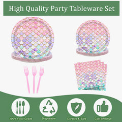 Askljeby mermaid napkins 6.5-inch sturdy and absorbent for quick cleanup.