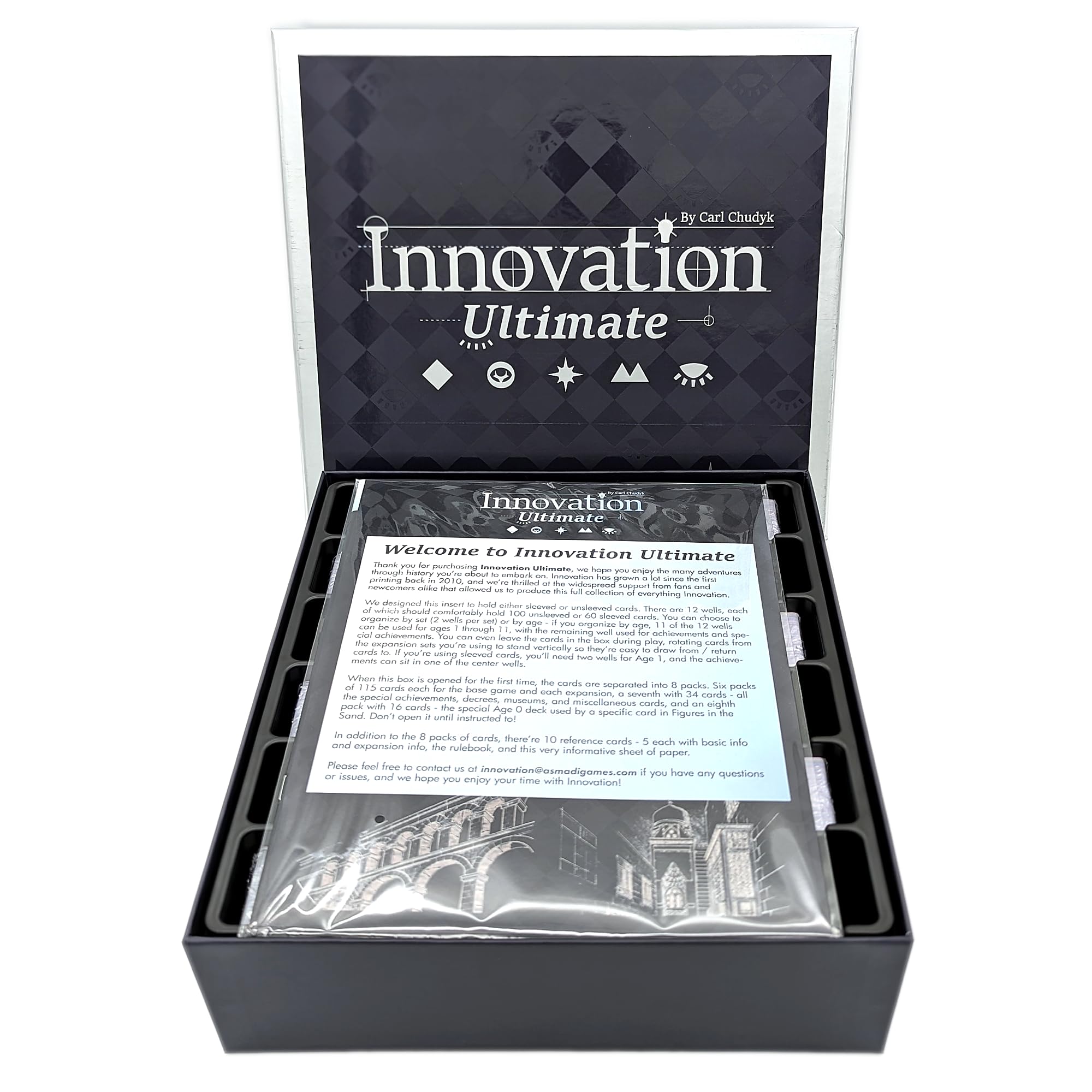 Cities of Destiny cards drive civilization development in Innovation Ultimate.