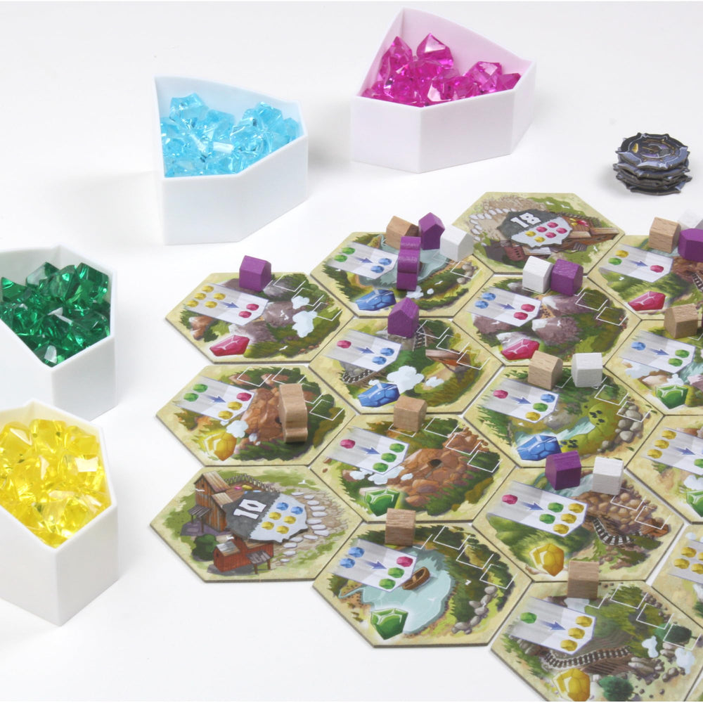 Asmodee Century Golem Edition: Eastern Mountains manga art evokes whimsy and adventure.