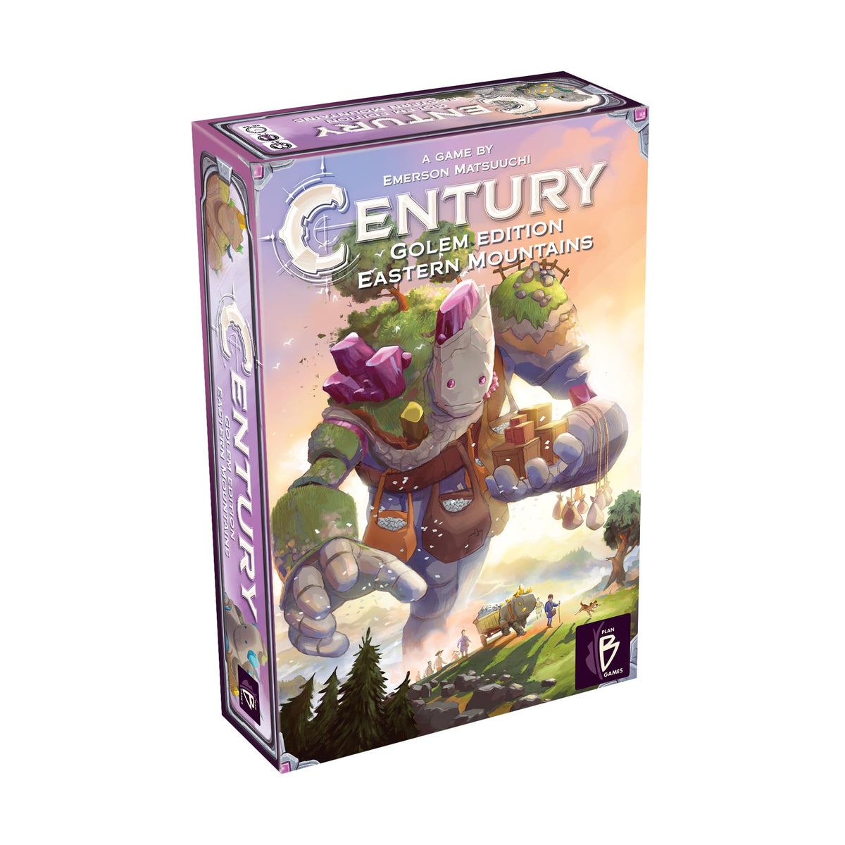 Asmodee Century Golem Edition: Eastern Mountains cover art with vibrant manga-inspired styling for collectors.