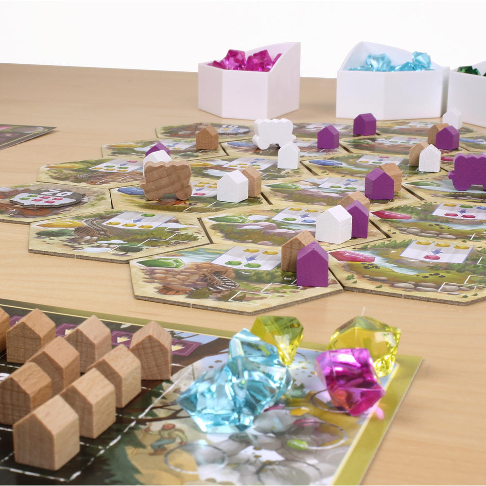 Asmodee Century Golem Edition: Eastern Mountains valleys map guides exploration routes.