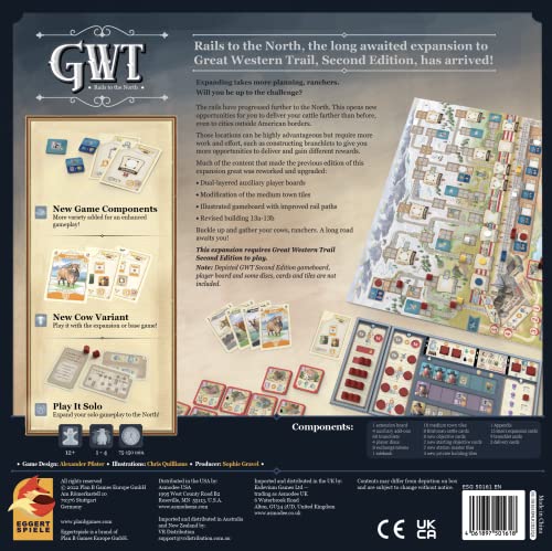 Asmodee Great Western Trail 2e expansion reveals dual-layer boards for deeper planning.