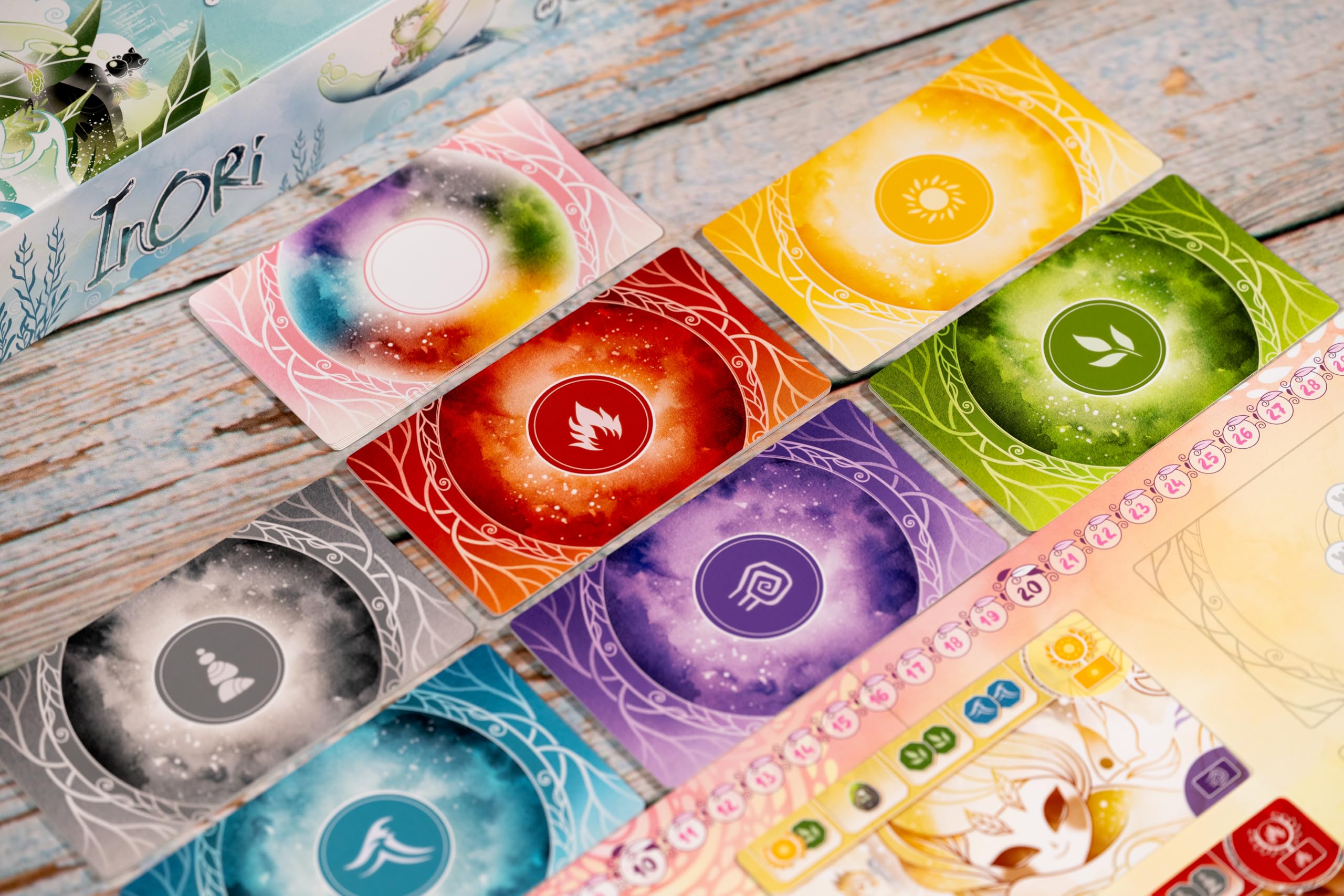 Asmodee Inori player mats organizing actions for smooth turns