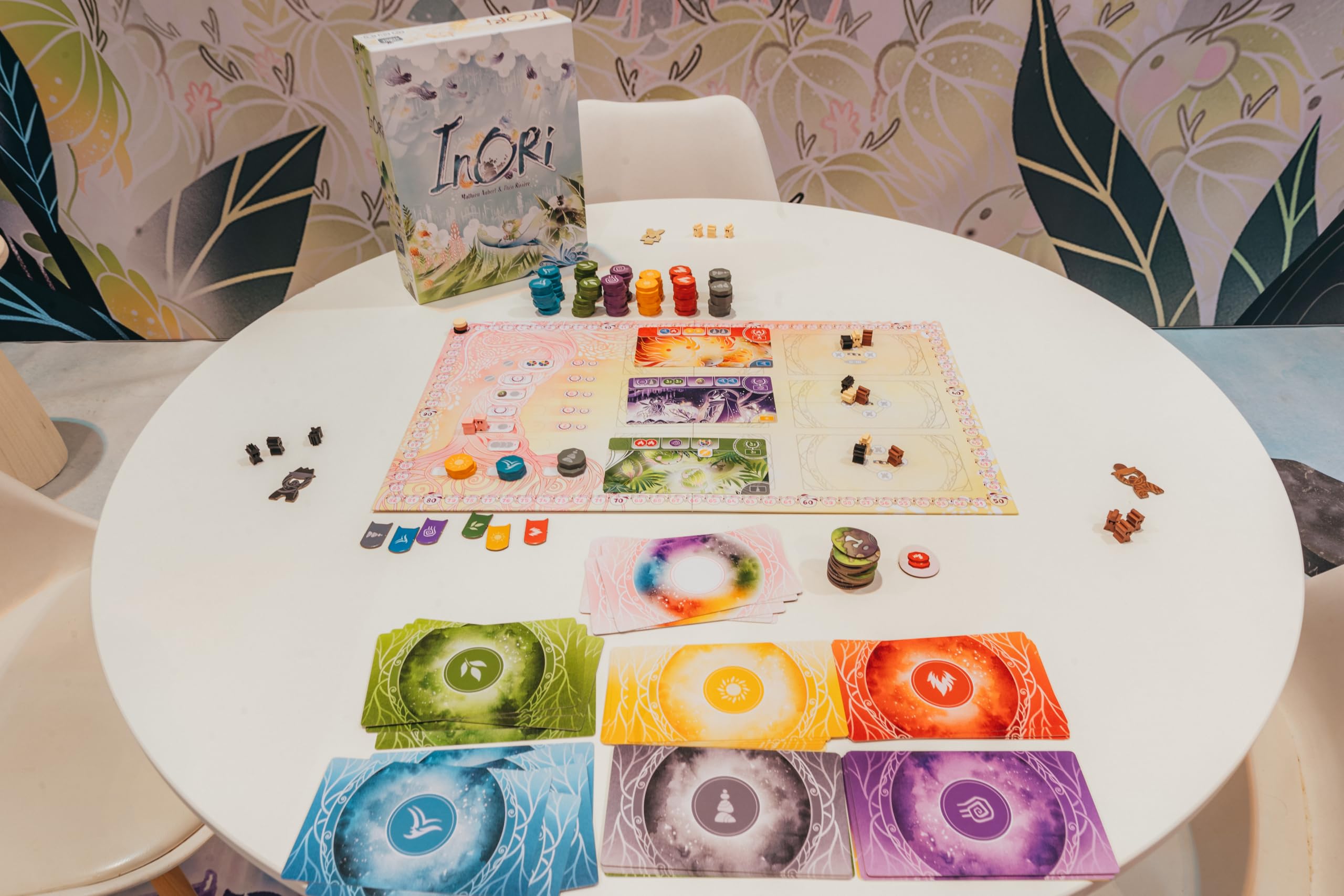 Asmodee Inori rulebook outlining setup and flow for beginners