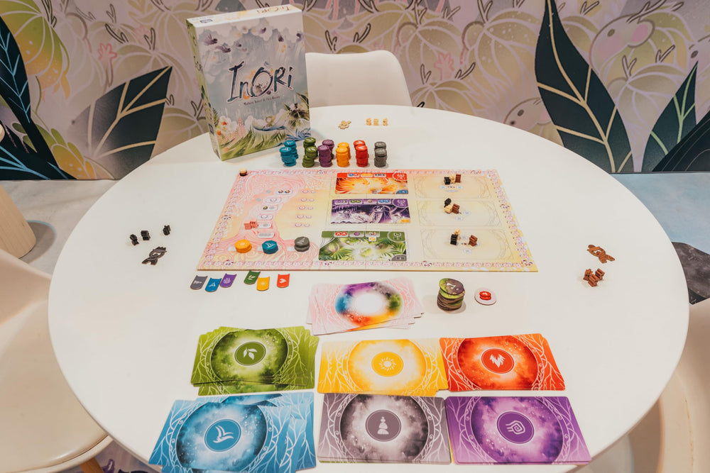 Asmodee Inori rulebook outlining setup and flow for beginners