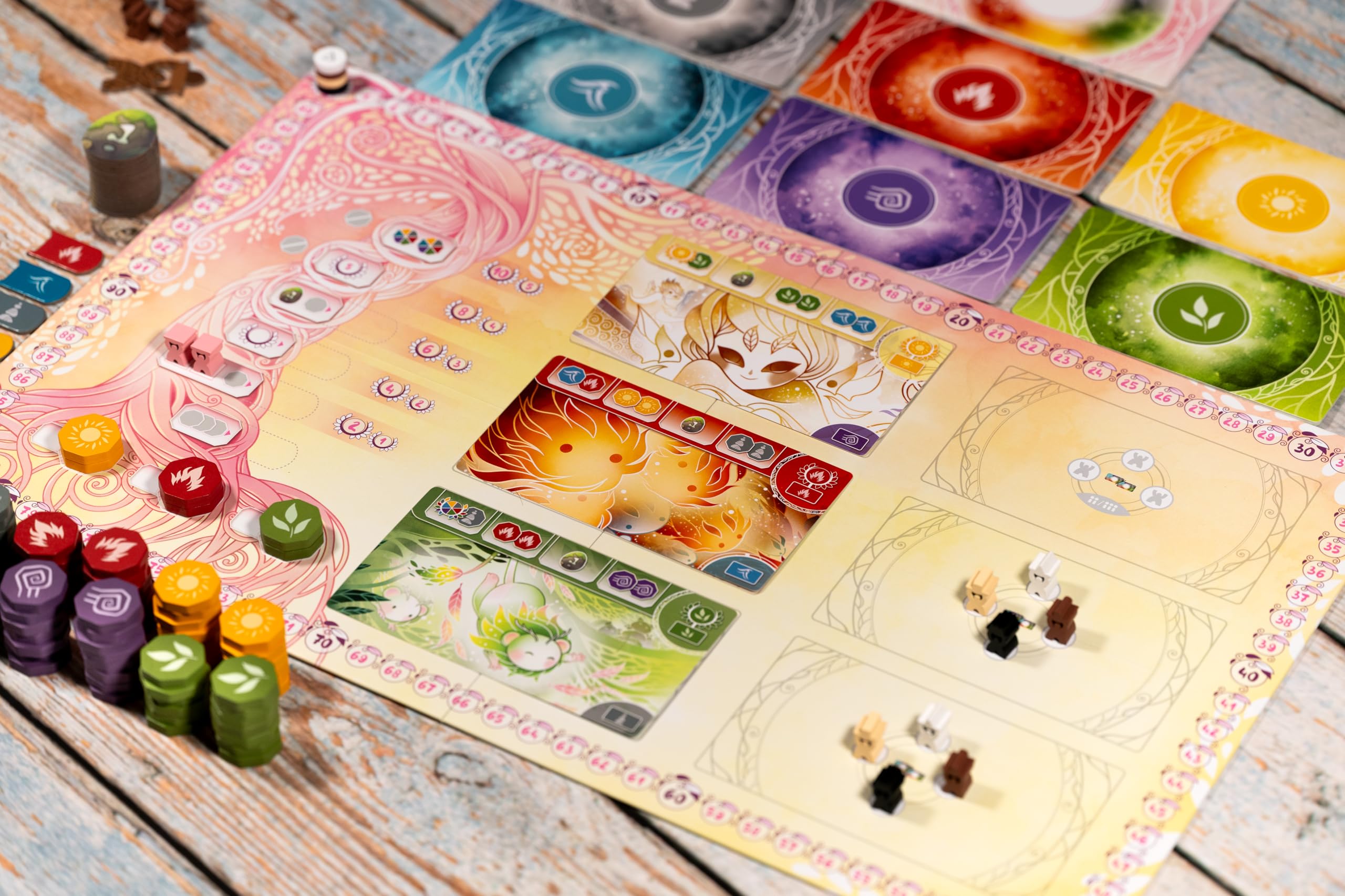 Asmodee Inori worker tiles adding strategic depth to rounds