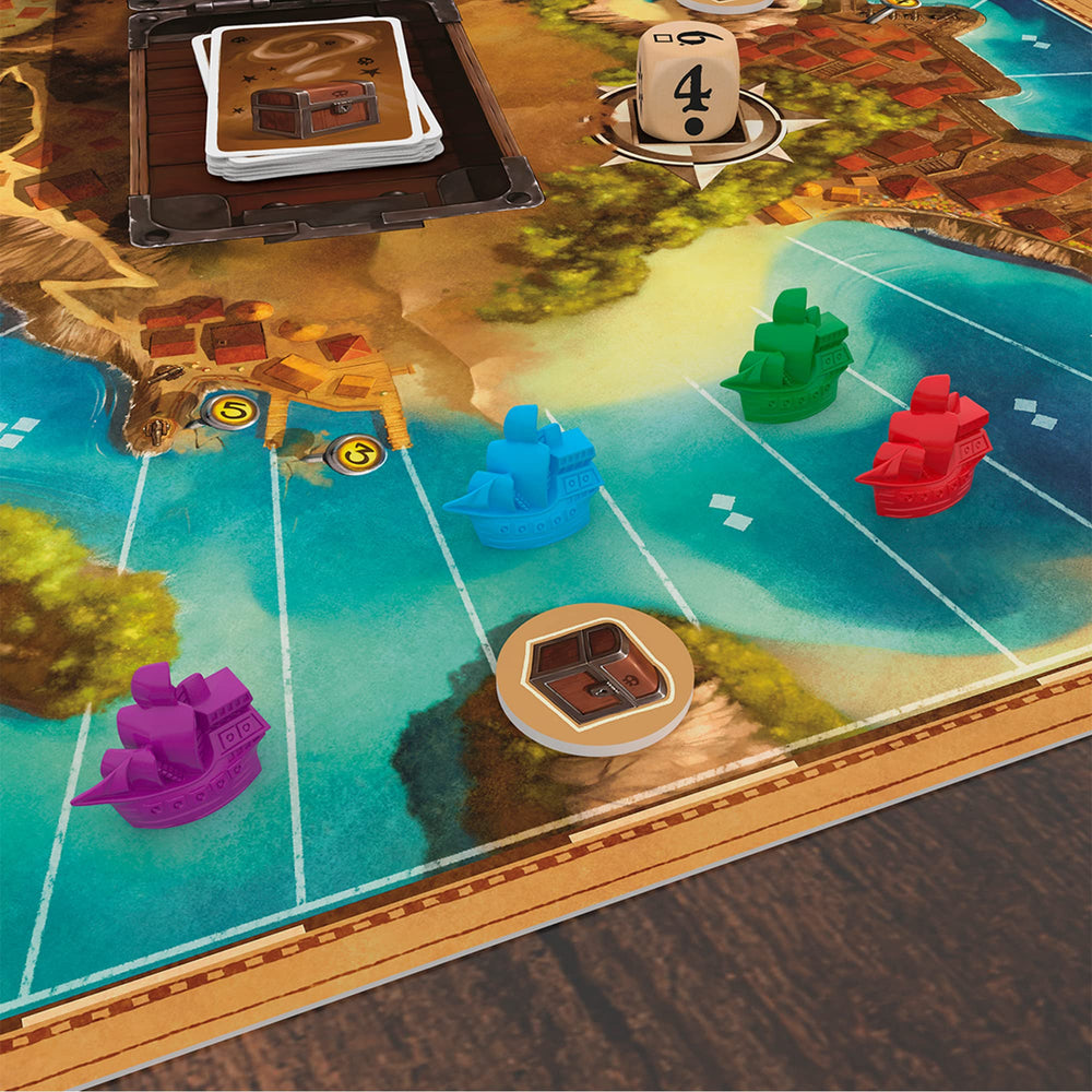 Asmodee Jamaica action cards deck guides quick strategic choices.