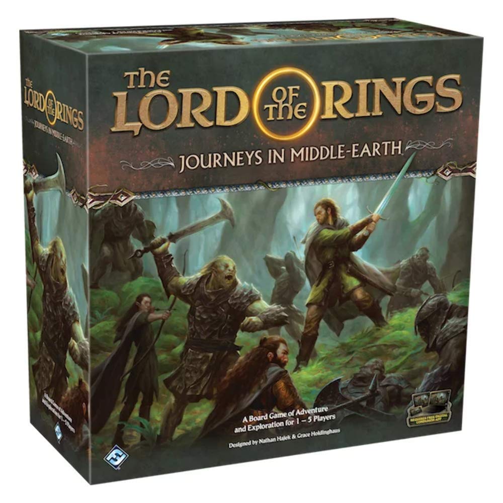 Asmodee Journeys in Middle-earth cover image, inviting cooperative play with friends.