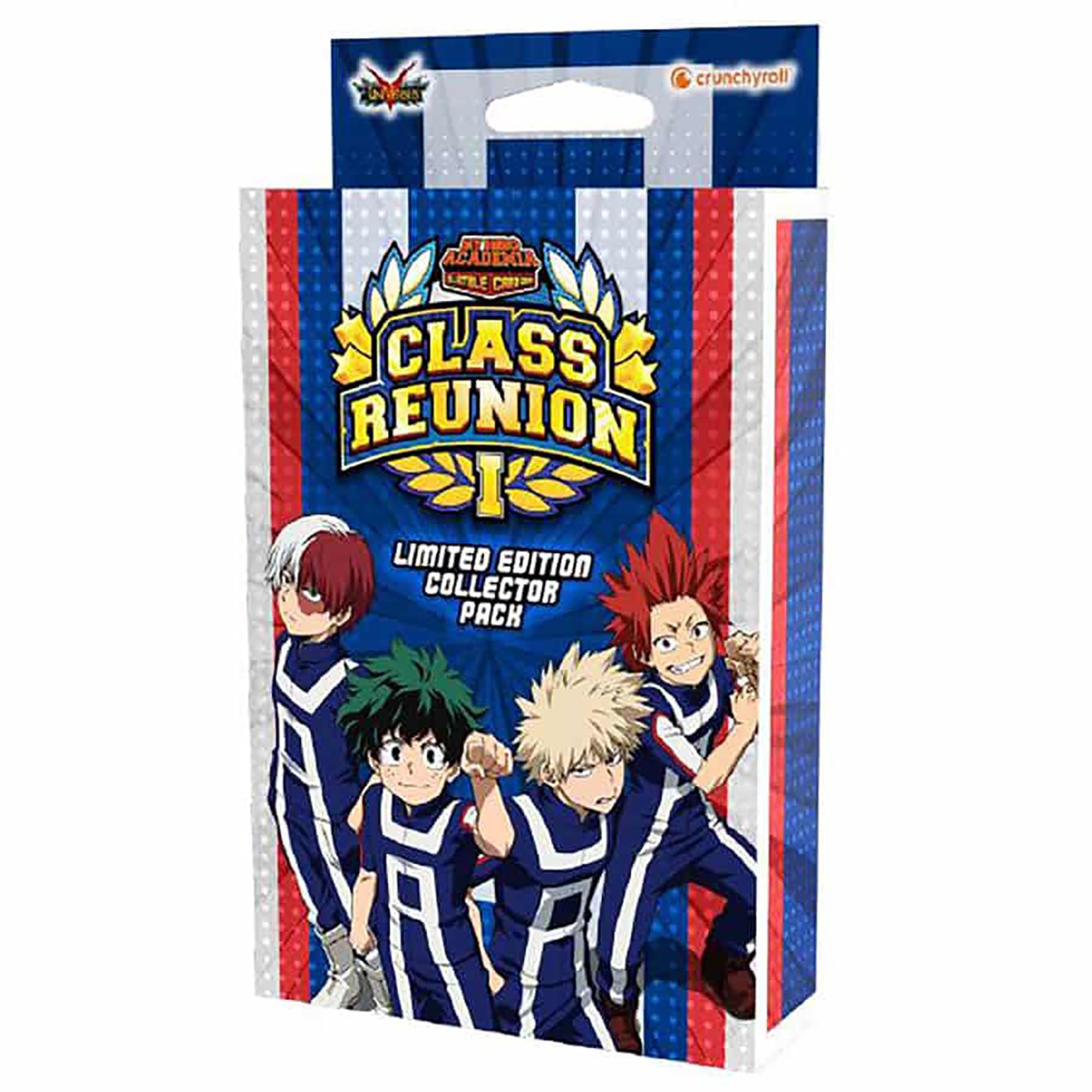 Asmodee MHA Class Reunion booster front view with exclusive foil cards—great gift for collectors.