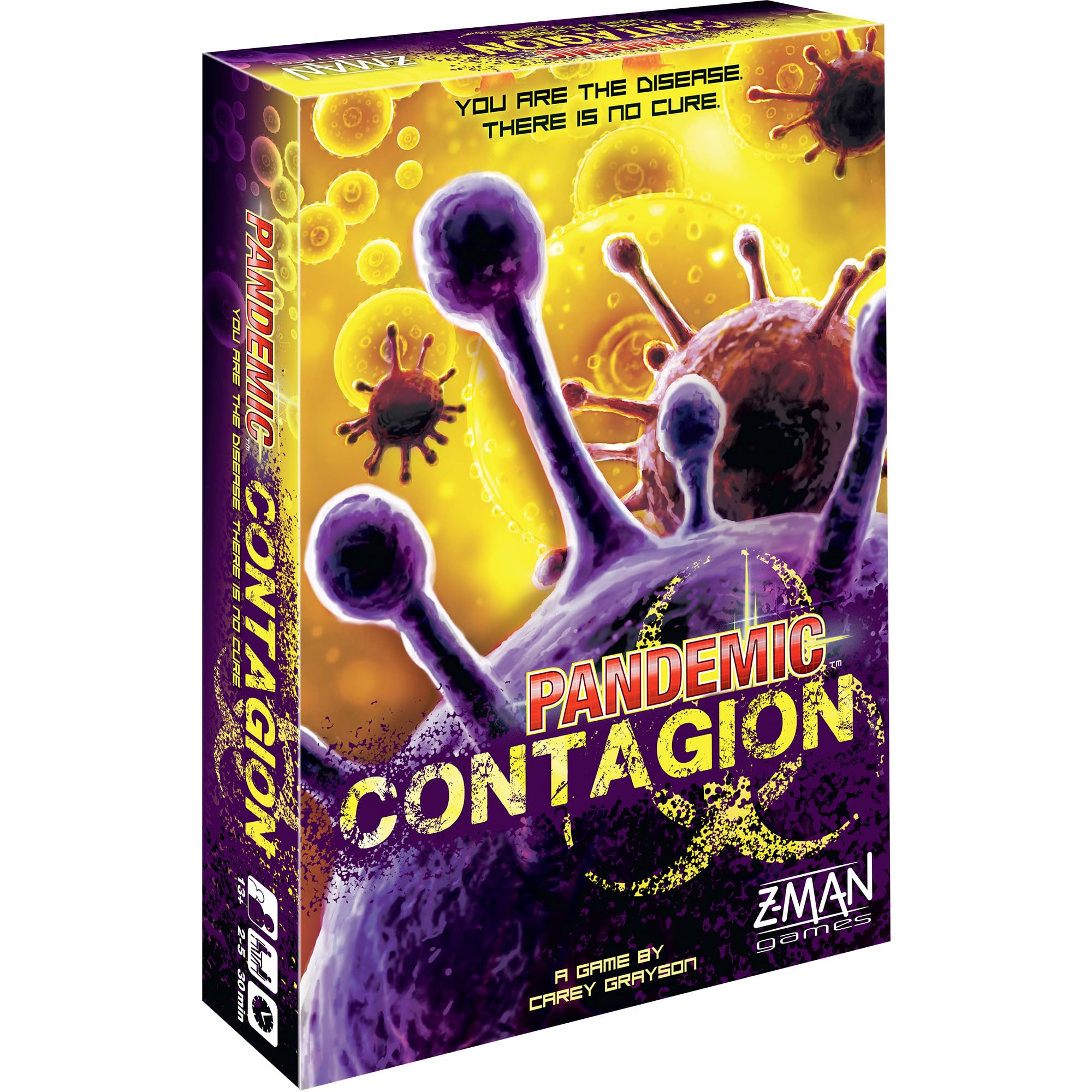 Asmodee Pandemic Contagion board game cover invites intense strategy for game night.