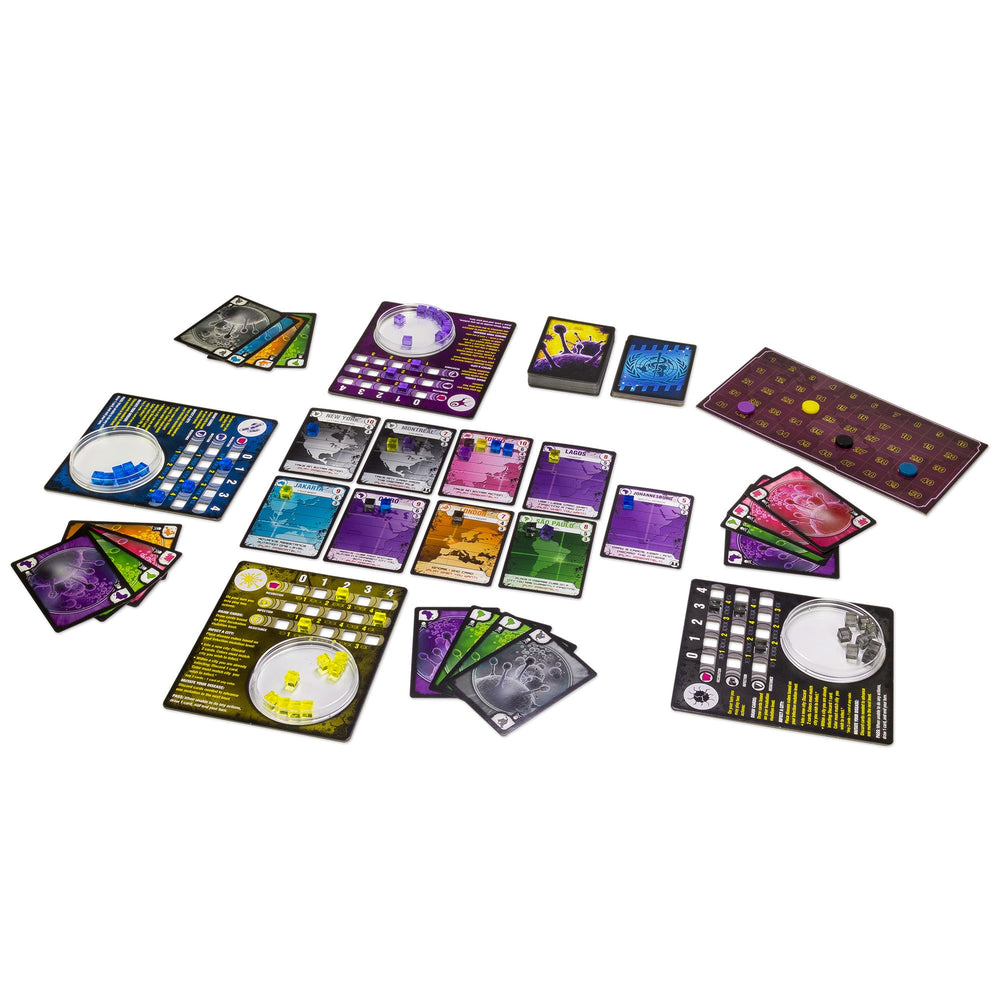 Disease tiles and markers illustrate evolving challenges and mutation options.
