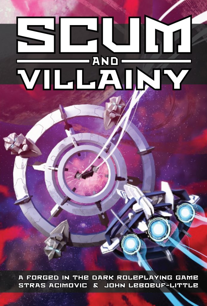 Asmodee Scum and Villainy game cover featuring a starship crew for epic space adventures.
