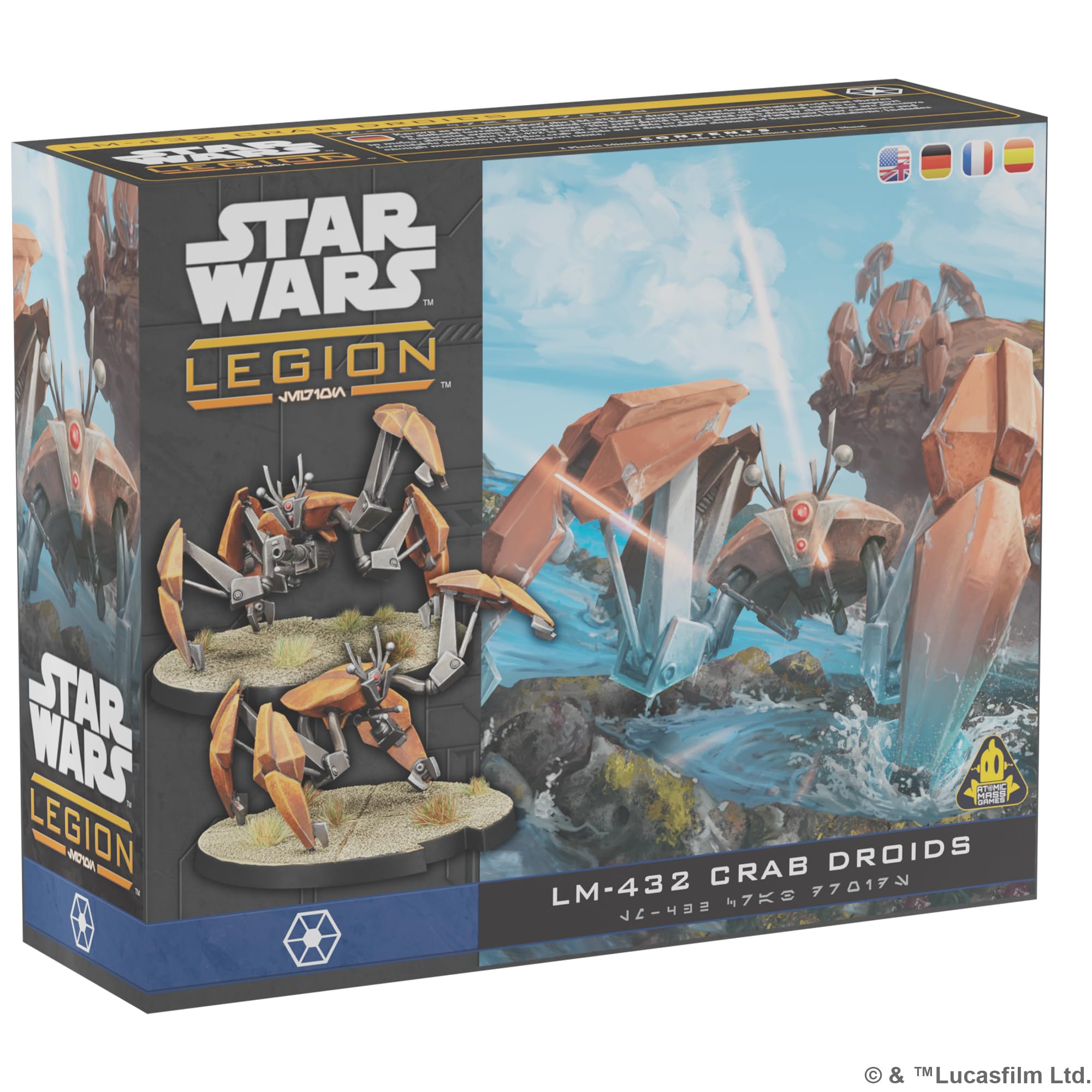 Asmodee Star Wars Legion Crab Droid Expansion: two miniatures for versatile battlefield support