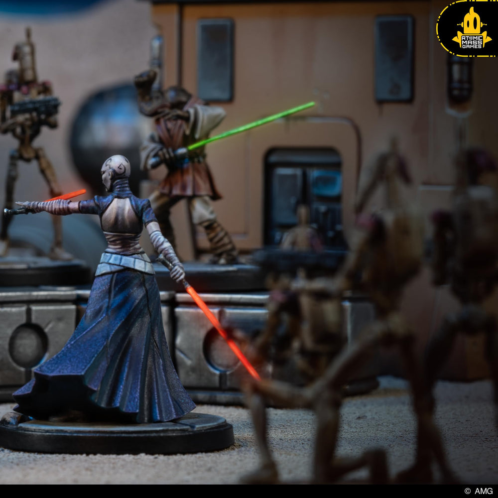 Asmodee Star Wars Shatterpoint Ki-Adi-Mundi Force abilities illustrated on miniature