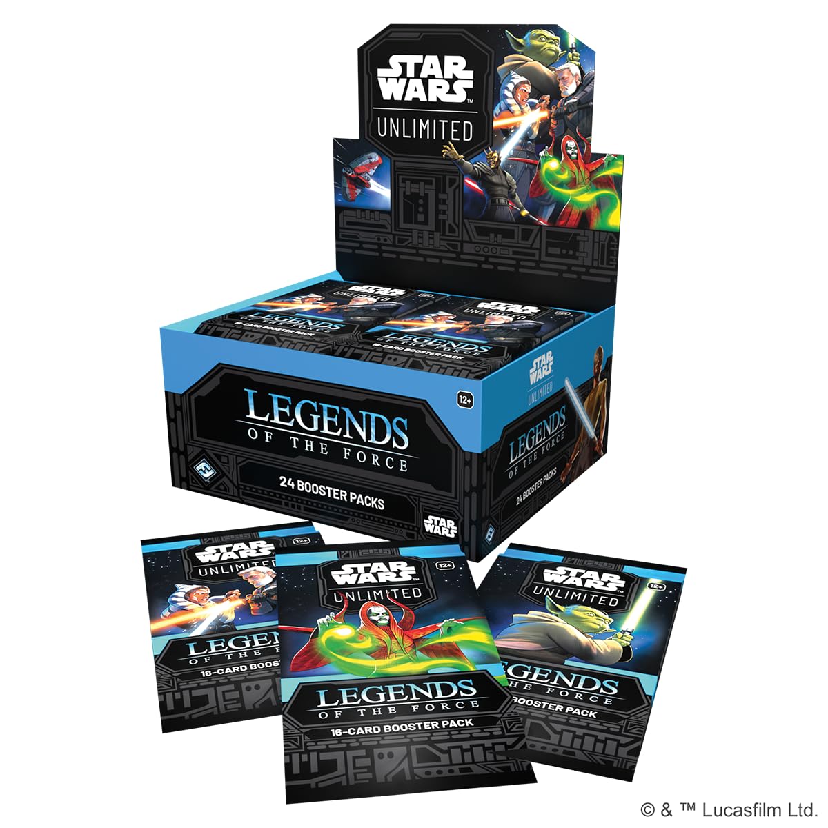 Asmodee Star Wars Unlimited Legends of the Force sealed play setup for quick matches