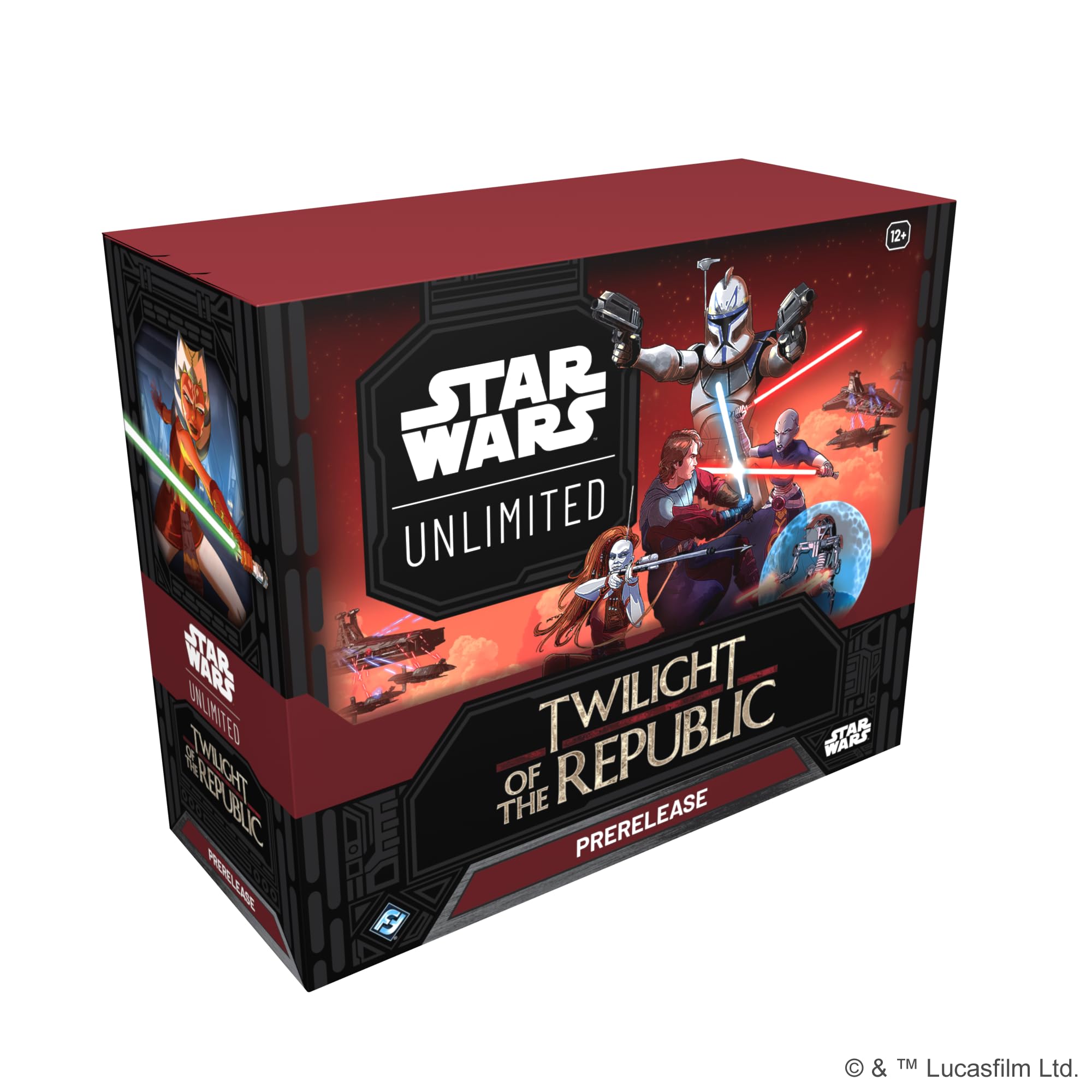Asmodee Star Wars Unlimited Twilight prerelease box jump-starts your Clone Wars battles.