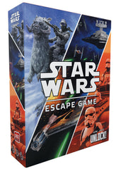 Asmodee Star Wars Unlock box front shows immersive escape room-style gameplay.