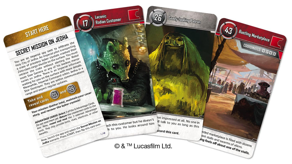 Asmodee Star Wars Unlock cover art conveys collectible excitement and replayability.