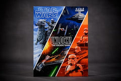 Asmodee Star Wars Unlock game contents reveal cards, tokens, and timers for teamwork.