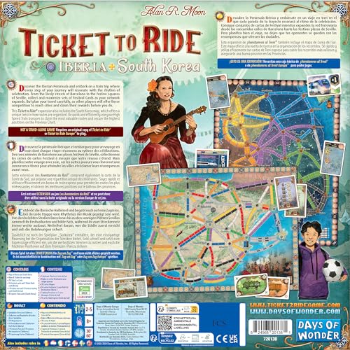 Asmodee Ticket to Ride Barcelona scene: lively streets inspire route planning.