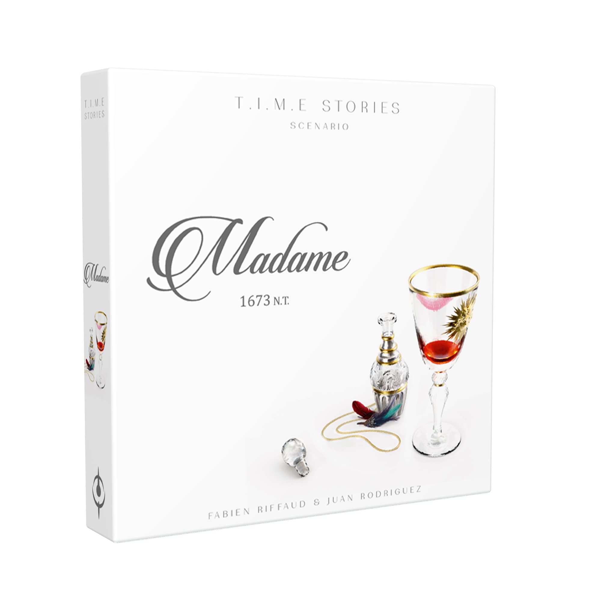 Asmodee TIME Stories Madame Expansion cover art inviting Versailles intrigue and adventure