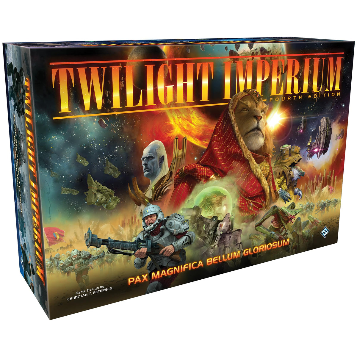 Asmodee Twilight Imperium 4e box art showcasing premium packaging for epic space strategy