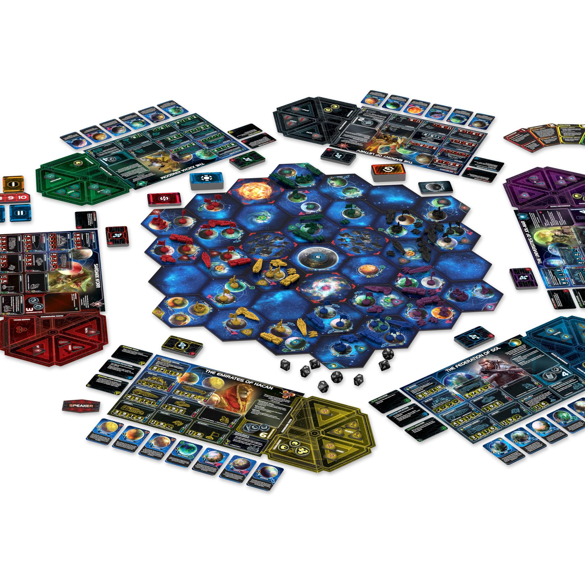 Ghosts of Creuss miniatures in action in Twilight Imperium 4e
