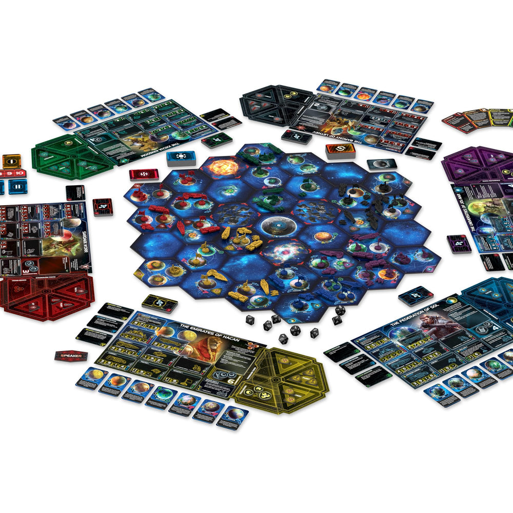 Ghosts of Creuss miniatures in action in Twilight Imperium 4e