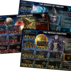 Twilight Imperium 4e space ships in combat on board