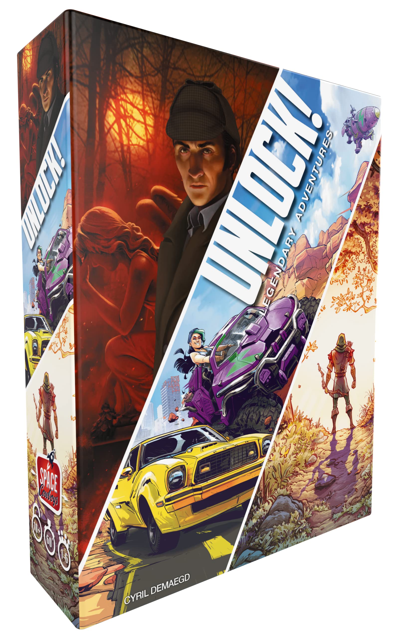 Asmodee Unlock! Legendary Adventures card deck enabling cooperative play during family game night