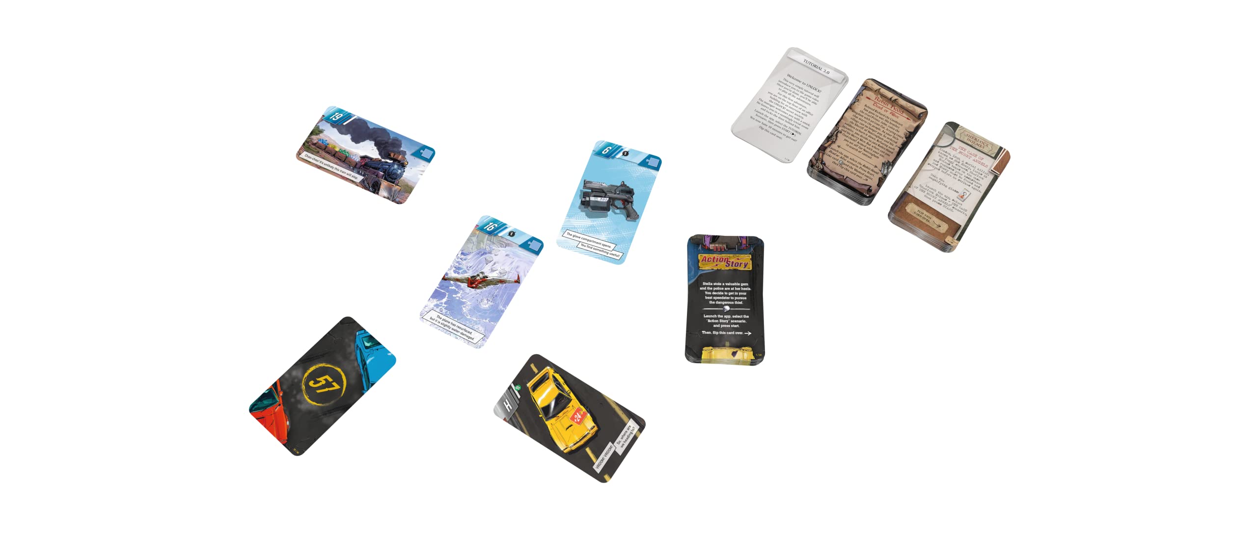 Asmodee Unlock! Legendary Adventures Sherlock Holmes case scene encouraging investigation