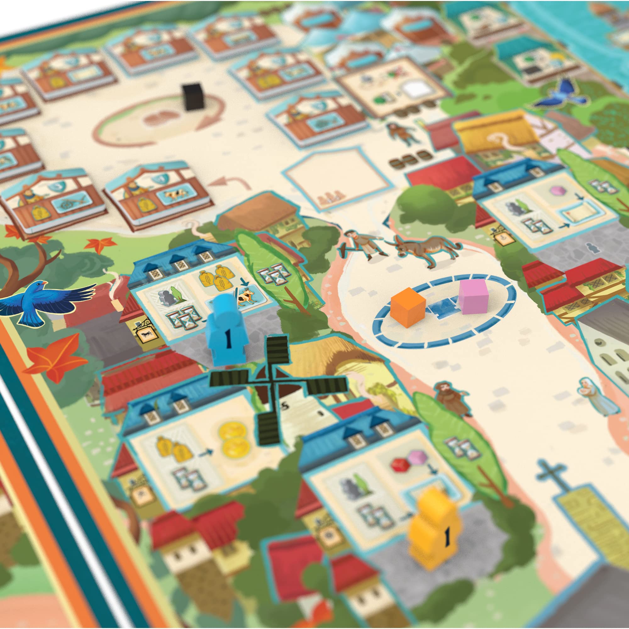 Asmodee Village Big Box Dual-Layer Boards increase clarity during play.