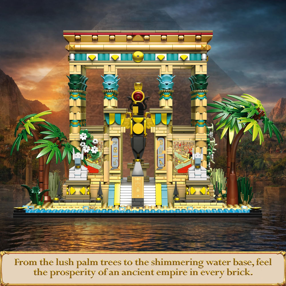 AsmrCap Philaedin central gate with flanking statues for dramatic display.
